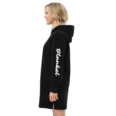 womens black hoodie dress Blankel Off Shoulder Long Sleeve RD-05.23.25 Type:Dangling Long Resin Zebra Print an elastic waist to