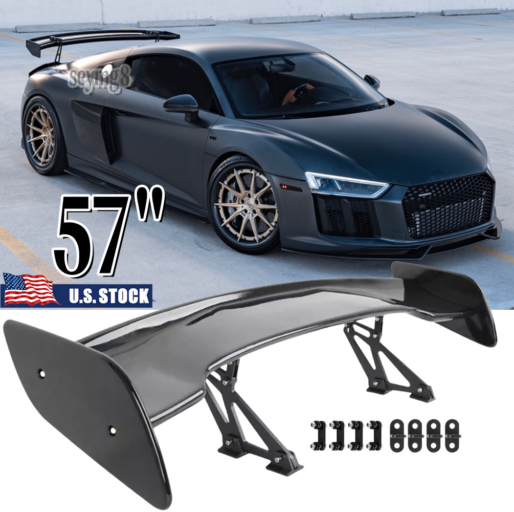 57" Glossy Rear Trunk Spoiler Wing GT Style Racing For Audi R8 Spyder 2007-2023