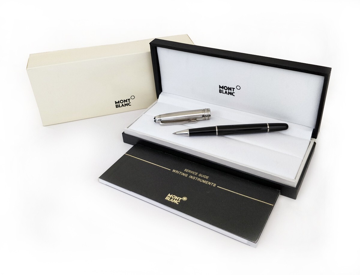 ⭐Montblanc* Meisterstuck Solitaire Doue 163​ Black | Silver Pen