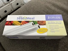 Seal a Meal Vacuum Storage Bags Two 2 Rolls 11" x 18' Feet Freeze Food saver NEW