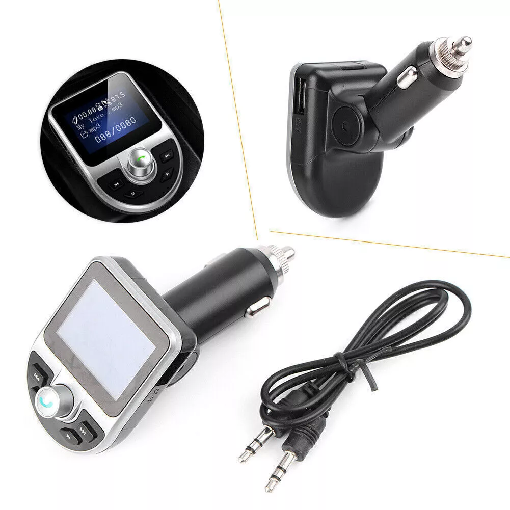 BT39 Bluetooth Car FM Transmitter Wireless Radio MP3 Adapter USB Charger
