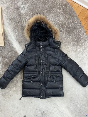 Alessandro Borelli Boy Winter Coat Real Fur Goose Feather Filling 6Y