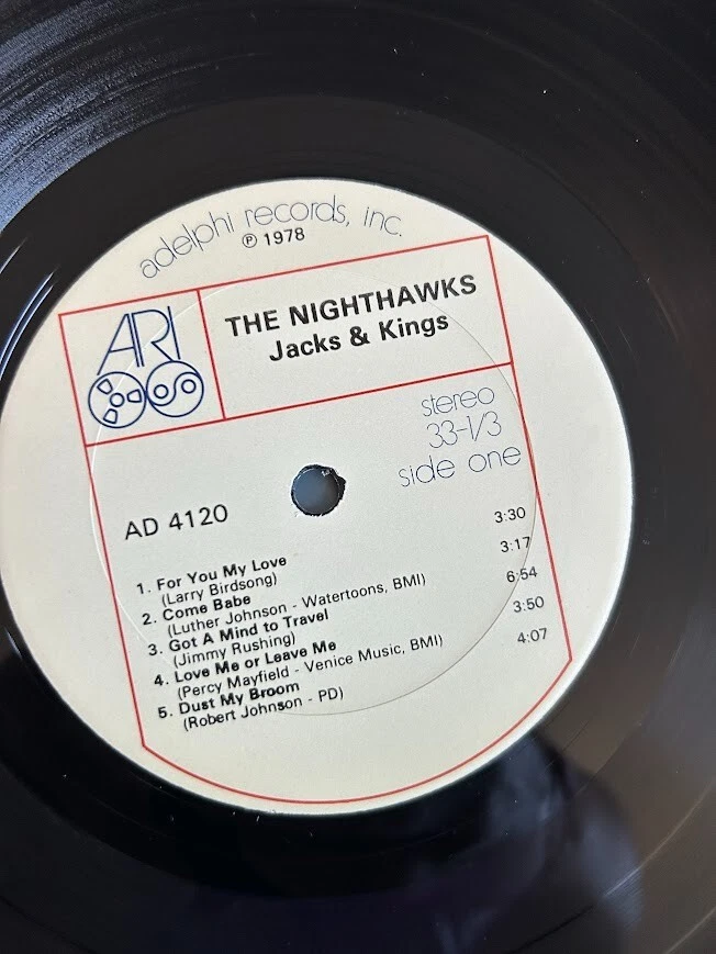 (USED) THE NIGHTHAWKS Jacks & Kings LP (1978 DELPHI RECORDS AD 4120) VG+/VG+ — 第 4/4 张图片