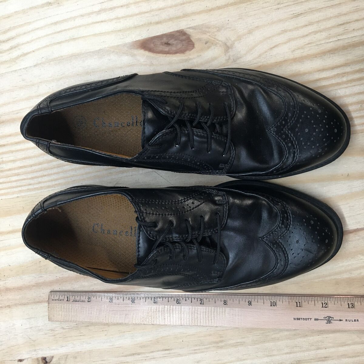 Chancellors Dress Shoes Mens 10.5 Oxford Black Faux Leather Chancellors Dress Shoes Mens 10.5 Oxford Black Faux Leather
