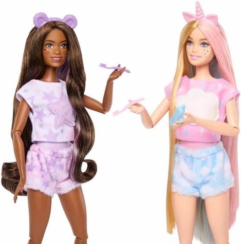 Barbie Cutie Reveal Slumber Party Gift Set with 2 Dolls & 2 Pets, 35+ Surprises - Picture 5 of 6