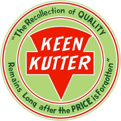Keen Kutter Tools NEW Metal Sign: 14'' Dia. Steel Round Style