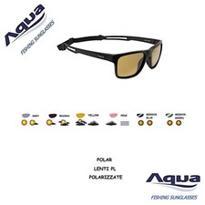 AQUA OCCHIALE POLARIZZATO ANTIRIFLESSO POLAR NERO SATINATO LENTI PL VARI COLORI