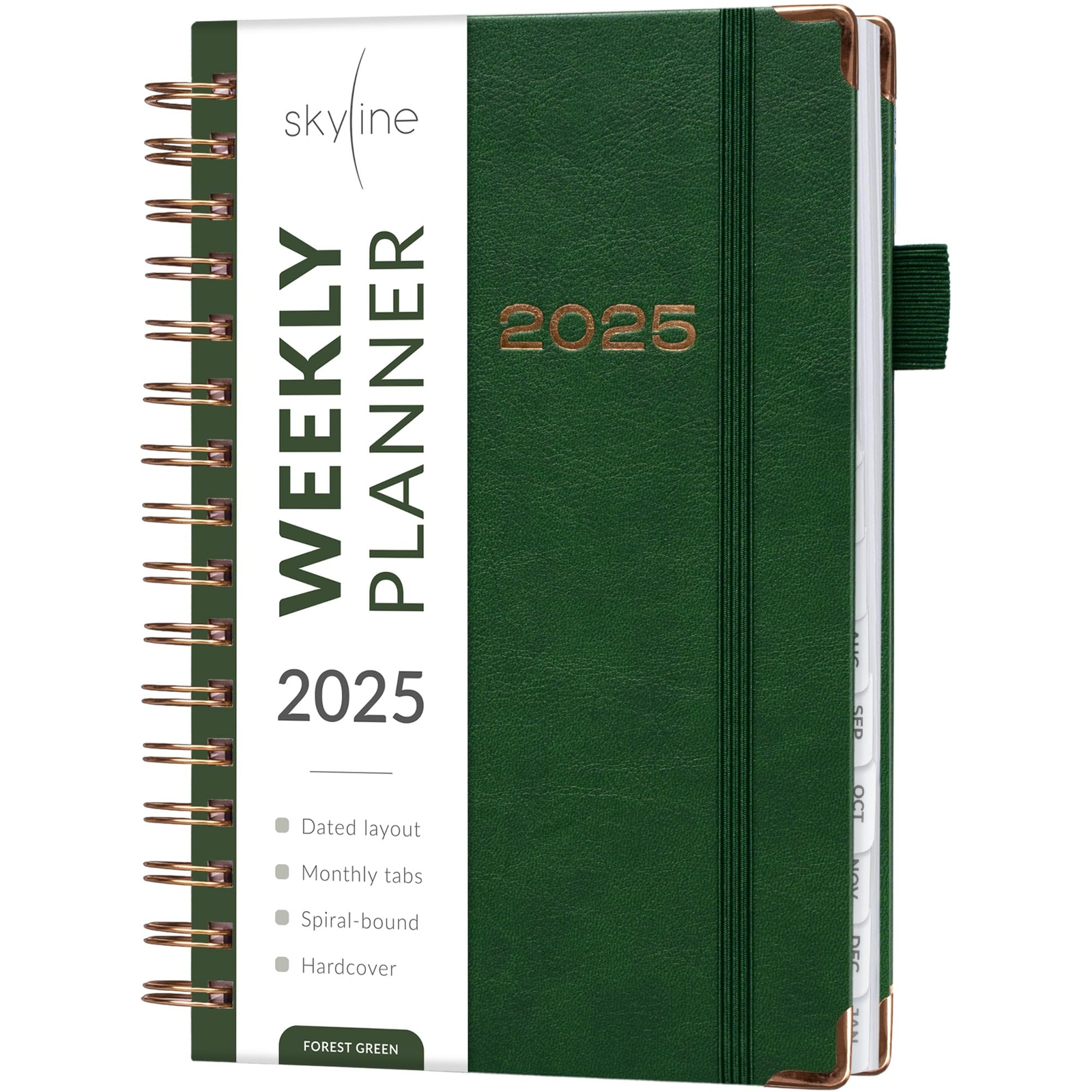 Skyline Dated Weekly Planner with Tabs Jan 2025 - Jan 2026 – Daily & Monthly ...