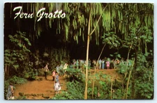 POSTCARD Fern Grotto Kauai Hawaii HATS Tour Wailua River Boat Trip