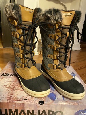 kilimanjaro Winterstiefel Damen Gr. 37 Leder & Waterproof & Warm Gefüttert NEU