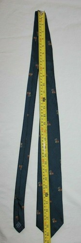 Vintage Lands’ End Navy Teddy Bear with Gift package Tie 100% Silk USA Christmas - Picture 6 of 6