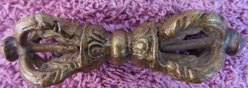 Antique Handmade Master Quality Tantrik Tibetan Bronze Dorji Bajra, Nepal - Picture 11 of 16
