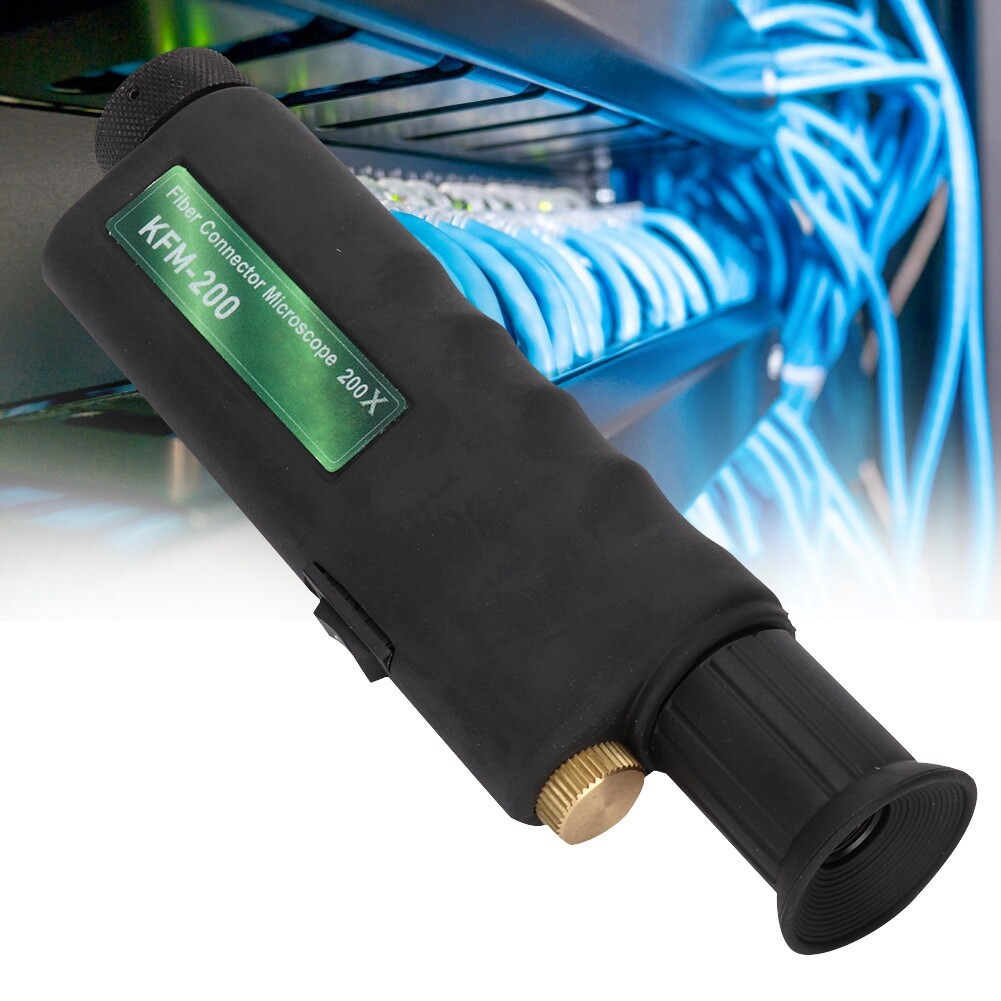 200X 400x Fiber Optical Microscope Inspection Scope 1.25/2.5mm LED