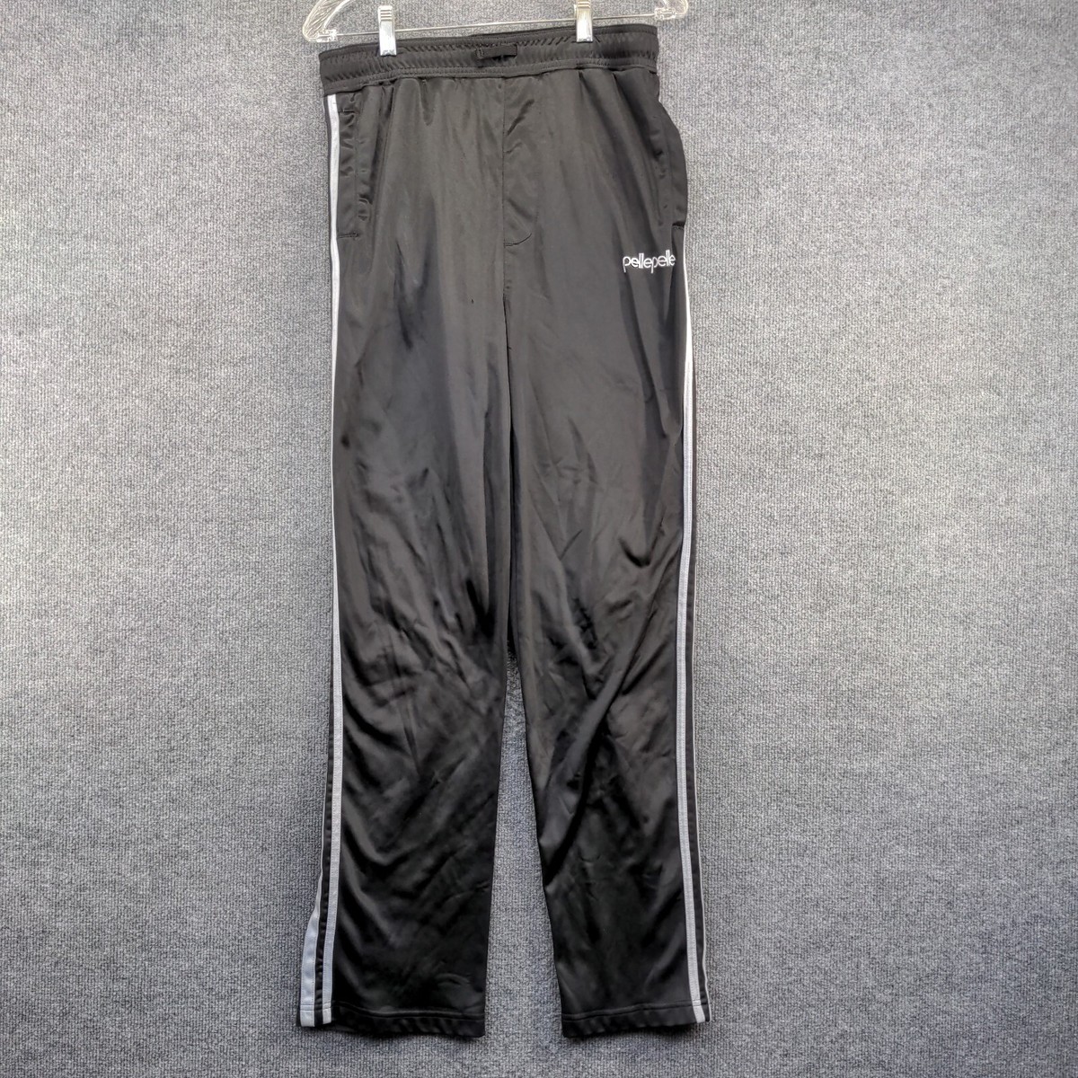 Pelle Pelle Men's Straight Leg Track Pants Black XL Pelle Pelle Men's Straight Leg Track Pants Black XL