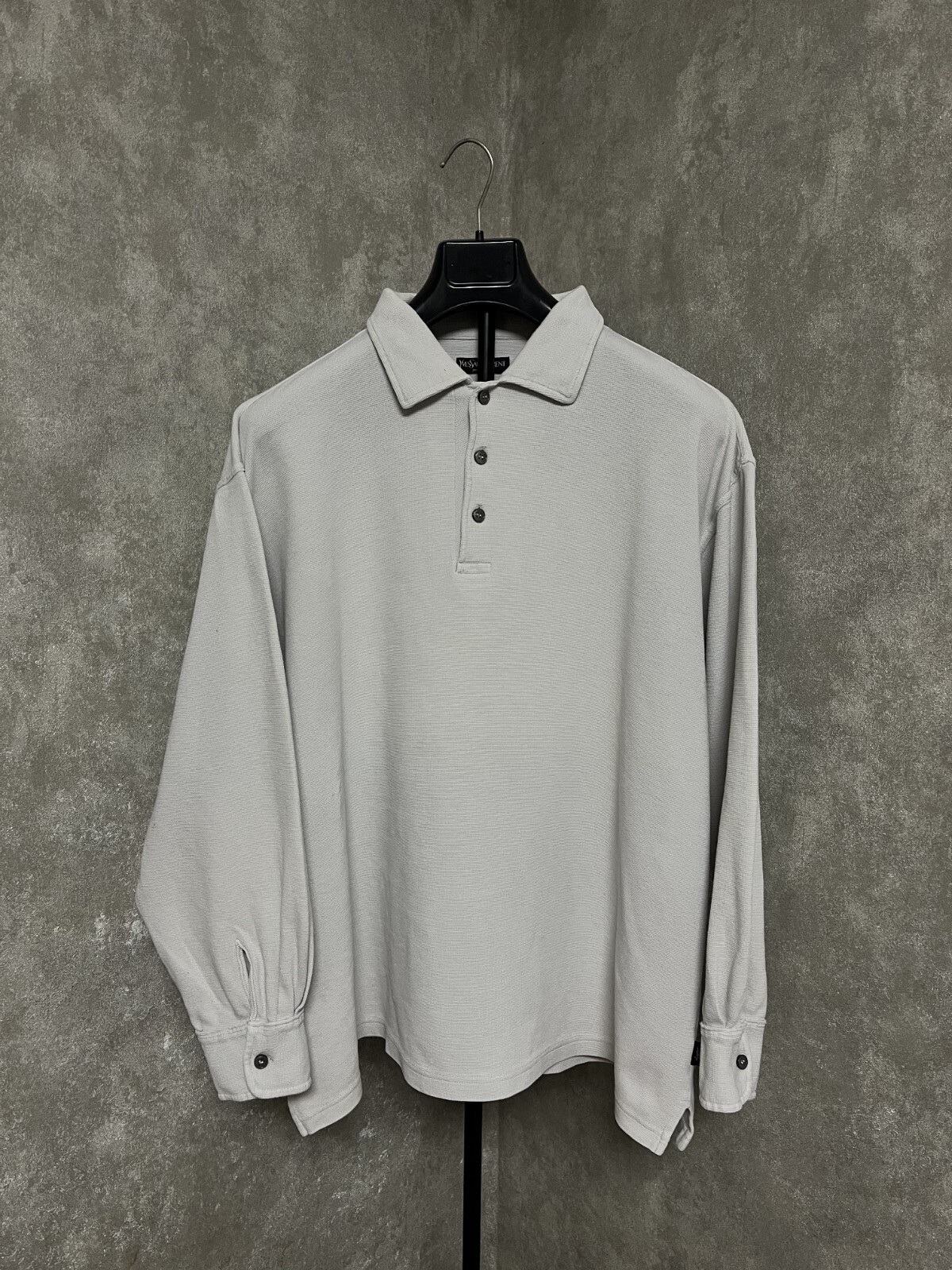 Polo vintage Yves Saint Laurent YSL manica lunga uomo XXL oversize classica