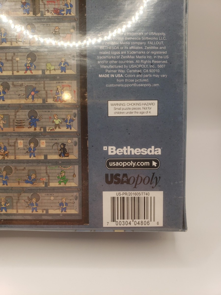 Fallout Perk Poster Jigsaw Puzzle Vault Boy 550 Pcs 18x24