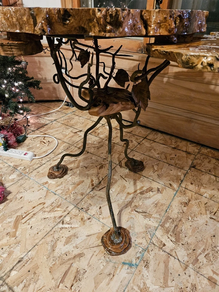 Custom Design Wood Art. Table. Olive Tree Wood. - Image 3 of 4