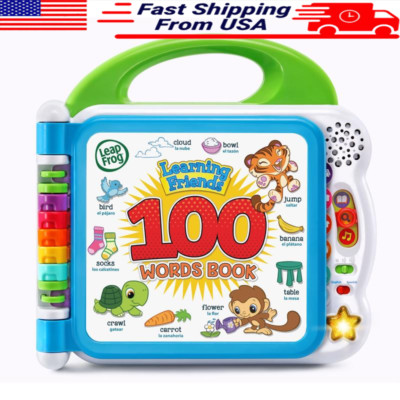 Bilingual Learning Book Interactive Vocabulary Toys For Toddlers Fun Sounds New