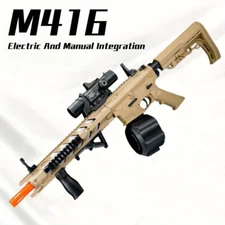 Electric Gel Ball Blaster toy Gun, Manual/Automatic Firing Goggles Ages 14+ .Y3