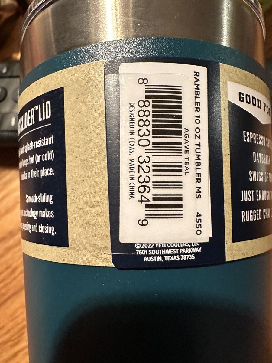 YETI Agave Teal LIMITED EDITION Rambler 10oz Tumbler YETI