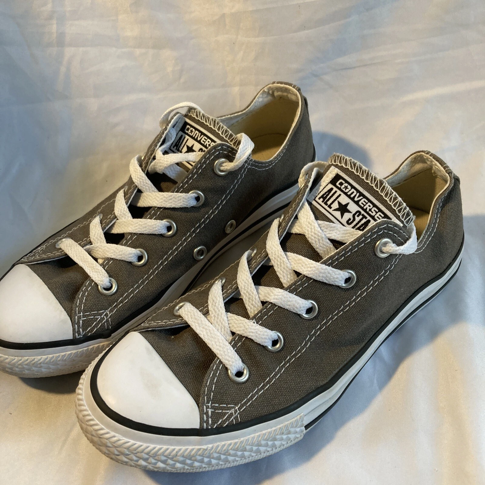 Converse CHUCK TAYLOR ALL STAR OX LOW YOUTH 3J794 ""GRIGIO ANTRACITE"" taglia gioventù 3