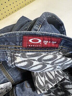 Oakley Industrial Denim Jeans Men's 32x32 Blue Relaxed Fit Oakley Industrial Denim Jeans Men's 32x32 Blue Relaxed Fit