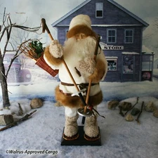 SNOWSHOE SANTA CLAUS OBJECT – ADD A SUPERB ALPINE FLAIR TO YOUR CHRISTMAS DÉCOR!