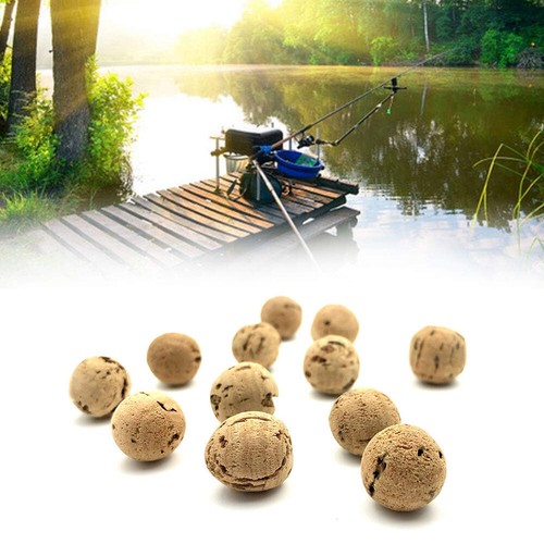 20PCS Floats cork Ball Bean Fishing Lure Floating Bottom Hair Rig Fishing Bait - Bild 10 von 13