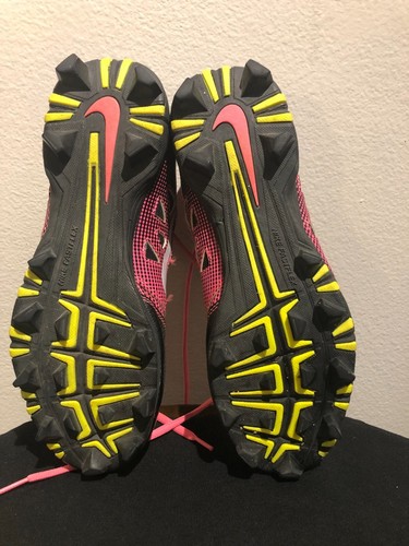 Nike Womens Hyper Diamond Cleats Size 8.5 Fastflex Pink Black 684680-600 - Picture 6 of 7