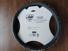 Auto Drive 1PC Steering Wheel Cover FITS MOST VEHICLES Rainbow Leopard UNIVERSAL