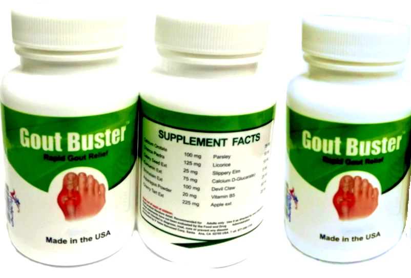 Gout Buster Faster Relief Economy Pack (3X60 tapas) Foto 3 de 4