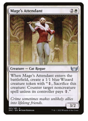 NM Mage's Attendant, MTG, Streets of New Capenna, Magic the Gathering, 21