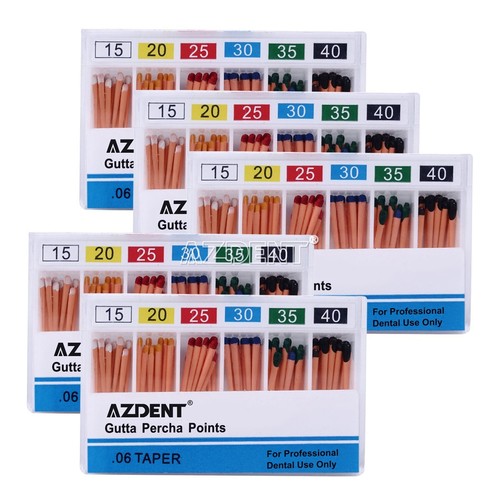 10X AZDENT Dental Endodontics Gutta Percha Points GP 0.06 15-40# - Picture 10 of 10
