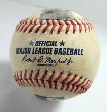 2022 Chicago Cubs Marlins Game Used Baseball Steven Okert Esteban Quiroz Single