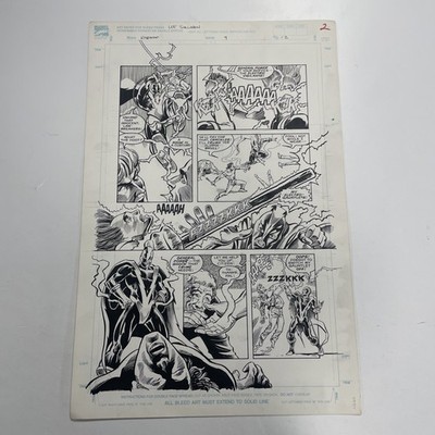 Lee Sullivan Original Art for Marvel's Robocop #9 Page 2 1990