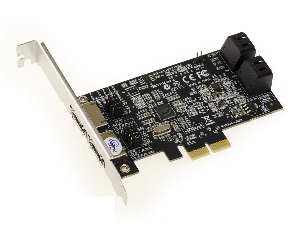 PCIe 4 + 2 Porte SATA eSATA 6G - Chipset Marvell 88SE9230 RAID 0 1 10 Hyperduo - Immagine 4 di 4
