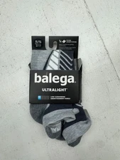 Balega Ultralight 1 Pair Gray Blue No Shoe Cushion Socks Adults Size XL NEW