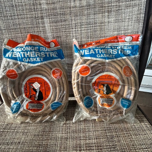 Vintage Frost King 1400/17 Weatherstrip Gasket 17 Ft Sponge Rubber Seal Lotof 2