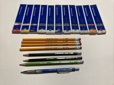 Vtg Staedtler Mars 780 Leadholder Germany & 100  Staedtler mars lumograph leads