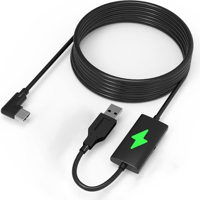 16 Ft Link Cable for Quest 3/2/Pro with Charging Port USB 3.0 A to C