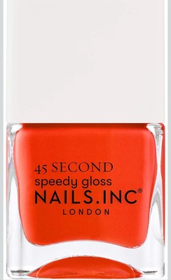 Nails Inc 45 Second Speedy Gloss Nagellack In Piccadilly Please 14ml   Orange