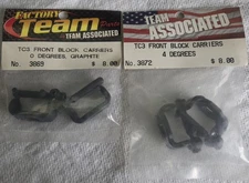 Team Associated TC3 Front Block Carrier 0 4 Degrees 3869 2 Pairs Of 3872 