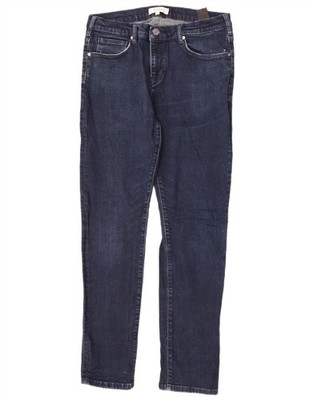 Reiss Herren Slim Jeans W34 L30 dunkelblau Baumwolle DI05