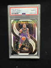 2024 NBA Panini Select LeBron James White Prizm 47/149 PSA 10 Premier Level #111