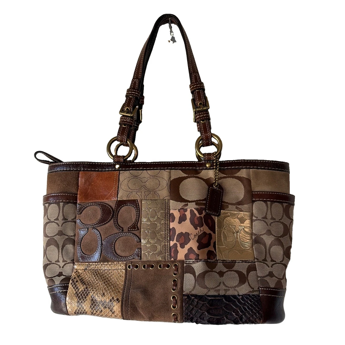 Coach Patchwork Tote Exterior Bags & Handbags for Women for sale