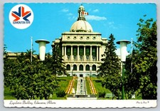 Edmonton Alberta Legislative Building 1978 Commonwealth Games XI Postcard AB