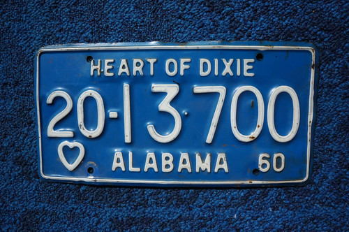 1960 Alabama License Plate