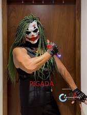 NEW Joker Mask Cyberpunk Dirty Braid Anime COS Animation Personality Performance