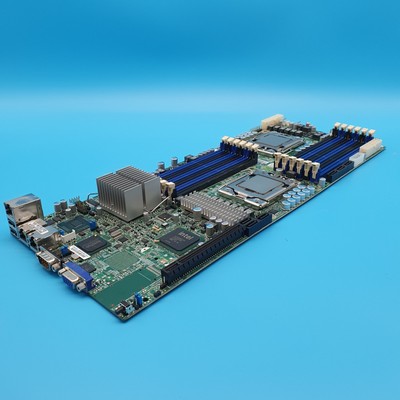 SuperMicro X8DTT-F LGA1366 DDR3 ATX Mainboard mit 2x Intel Xeon X5650 CPUs