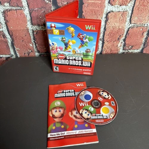 Nintendo New Super Mario Bros. Wii Nintendo Wii Platformer Manual Multiplayer